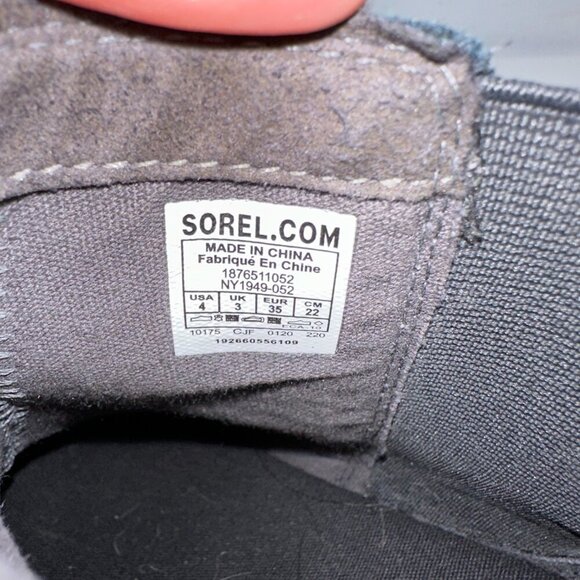 Sorel Joan Of Arctic Wedge II Chelsea Booties Size Youth 4 Quarry Gray - Picture 10 of 13